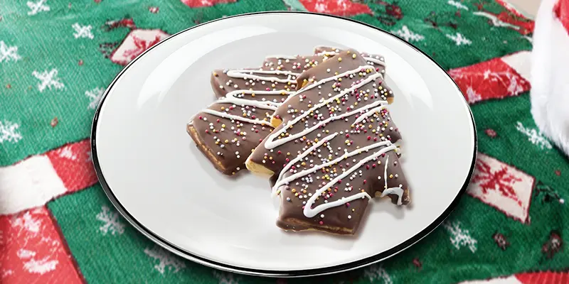 Christmas Tree Cake Slice